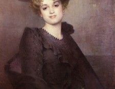 Robert Fleury Tony Portrait Of A Seated Woman.   
