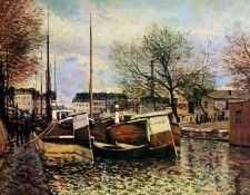 Sisley Alfred Fishing boat Sun. ������, �������