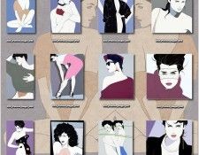 3X Patrick Nagel Index 01. , 