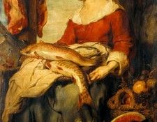 canon hans junge frau mit strohhut als verkauferin auf dem markt. ����, ������