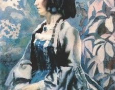 Lady in blue 1902. -  (1870-1905)