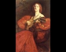 A Lute Player. ,  