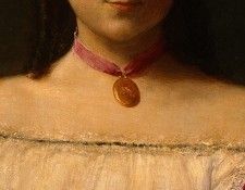 Fantin Latour Mademoiselle de Fitz James 1867 detail3. ������-�����, �����-����-���-������