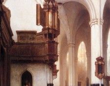 Bosboom Johannes Orphans In The Nieuwe Kerk Amsterdam Sun. Bosboom, ��������