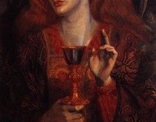 al c15 rossettidantegabriel the damsel of the sanct grail. -   