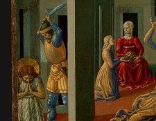 Gozzoli The Dance of Salome, 1461-62, 23.8x34.3 cm, Detalj 3. , 