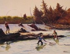 Below the Falls. Pleissner,  