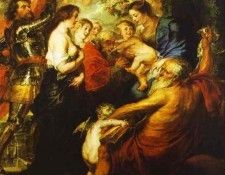 Peter Paul Rubens - Madonna with the Saints. ,  