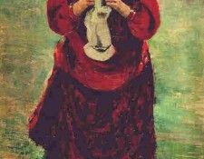 1895 Peasant Girl Knitting a Stocking. , 