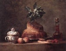 Chardin -La Brioche- (Cake). , - 