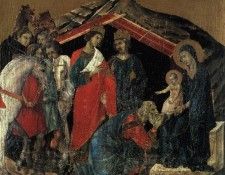 Duccio The Maesta Altarpiece, detail from the predella featu. ����� �� �����������