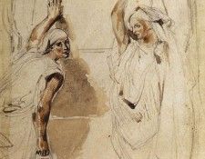 DELACROIX Eugene Two WOmen at the Well. , 