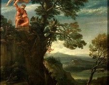 Carracci,Annibale Landscape with the sacrifice of Isaac, c.1. , 
