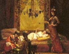 Richter Edouard Frederic Wilhelm In The Harem.    