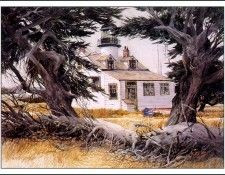 bs-ahp- Gerald F Brommer- Lighthouse At Pacific Grove. Brommer,  F