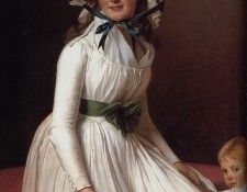 David Portrait of Emilie Serizait and Her Son. , -