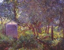 perry giverny landscape (in monets garden) c1897.  