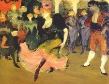 lautrec marcelle lender doing the bolero in chilperic 1895. -,  