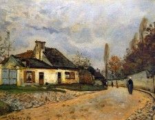 Sisley Alfred Rue des voisins a Louveciennes Sun. , 
