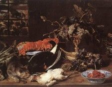 SNYDERS Frans Still life With Crab And Fruit. Снейдерса, Франс
