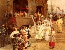 Detti Cesare Auguste The Confirmation Procession. Detti -