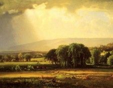 Inness George Harvest Scene in the Delaware Valley. , 