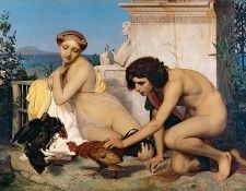 ���-���� ����� - ��������� ��� [Jeunes Grecs Faisant battre des coqus] 1846. 143�204. ����� ����, �����. �����, ���-����