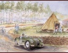 c 1951 the jaguar nr 20 piloted by walker and whitehead.  