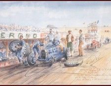 c 1931 refuelling in the pits french grand prix. ��� ���