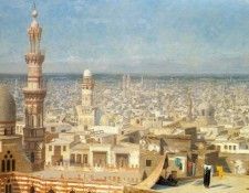 Gerome Jean Leon View Of Cairo. , -