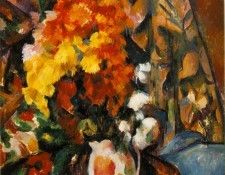 CeZANNE CHRYSANTHEMUMS (VASE FLEURI),C.1900, BARNES FOUNDATI. , 