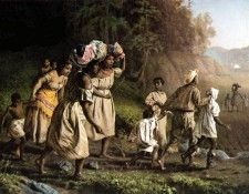 JLM-1867-Theodor Kaufmann-On To Liberty (escaping slaves). , 