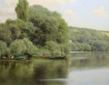 Calm Waters at Chaponval. , Perrier 