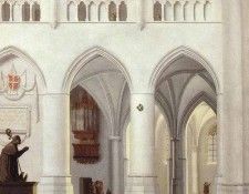 SAENREDAM Pieter Jansz Interior Of The Church Of St Bavo At Haarlem. Saenredam,  Jansz