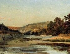 Corot The Aqueduct in the Valley. , --