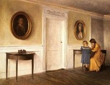 Ilsted Peter Two Of The Artist s Daughters At Liselund. Ilsted,  