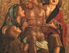 CRIVELLI LAMENTATION OVER THE DEAD CHRIST, MUSEUM OF FINE AR.  