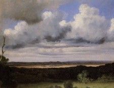 Corot Fontainebleau Storm over the Plains. , --
