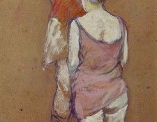 Toulouse-Lautrec Two Half-Naked Women Seen from behind in th. -,  