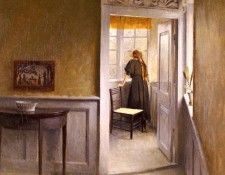 Ilsted Peter Vilhelm Looking Out The Window. Ilsted,  
