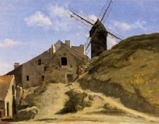 Corot A Windmill in Montmartre. ����, ���-������-������