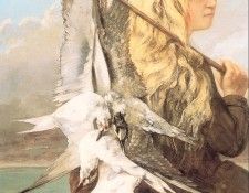 1865 The Girl with the Seagulls, Trouville. , 