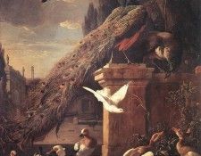 HONDECOETER Melchior d Peacocks And Ducks. Hondecoeter, ��������� ��