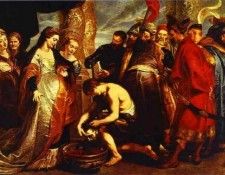 Peter Paul Rubens - Queen Tomyris before the Head of Cyrus. ,  