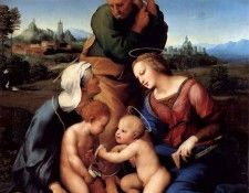 The Holy Family With Saints Elizabeth and John. 