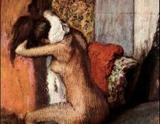 Degas After the Bath, Woman Drying Her Nape, 1895 c.. Дега, Эдгар-Жермен-Илер