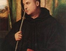 MORETTO da Brescia A Saint Monk. ,  
