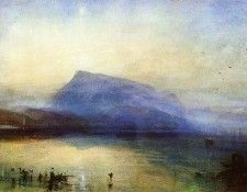 Turner Joseph Mallord William The Blue Rigi Lake of Lucerne Sunrise. ,   
