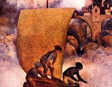 Mp 0011 Wynken Blynken and Nod MaxfieldParrish sqs. ������, Maxfield