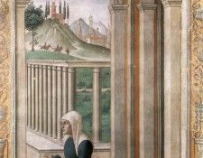 GHIRLANDAIO Domenico Portrait Of The Donor Francesca Pitti Tornabuoni. ����������, ��������